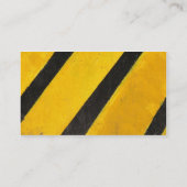 Modèle noir jaune de carte de visite de risque (Dos)