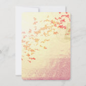 Modèle orienté de faire-part de mariage de Paris (Dos)