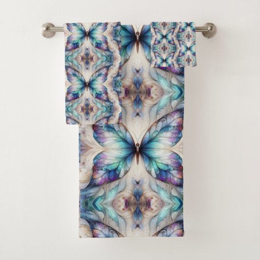 Modèle papillon abstrait coloré (En situation)