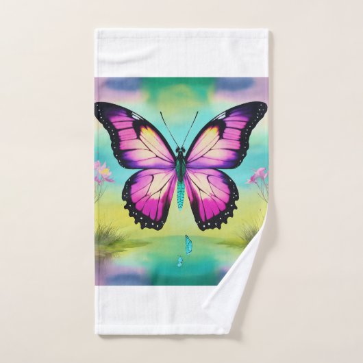 Modèle papillon serviette de bain (Serviette à main)