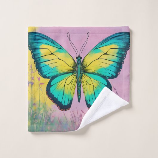 Modèle papillon serviette de bain (Gant de toilette)
