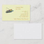 Modèle paresseux de carte de visite de pêche de (Devant / Derrière)