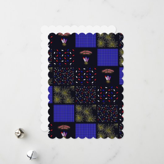 Modèle patchwork du 4 juillet - 4 juillet (Devant/Arrière en situation)