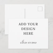 Modèle Paysage d'invitation de carte postale (Devant / Derrière)