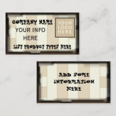 Modèle personnalisable carte de visite (Devant / Derrière)