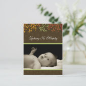 Modèle personnalisable de faire-part de naissance (Debout devant)