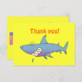 Modèle personnalisable de sourire mignon de requin (Devant / Derrière)