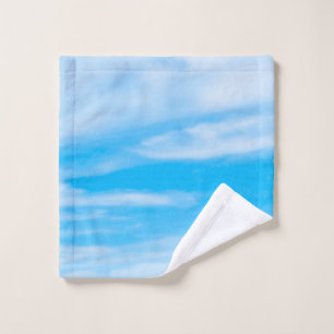 Modèle personnalisé Ciel Bleu Nuages Blancs Élégan