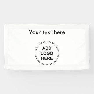 Modèle personnalisé de bannière de logo pour petit