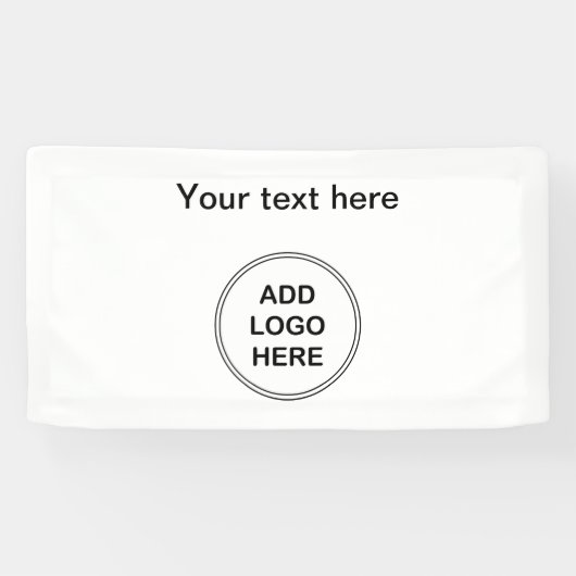 Modèle personnalisé de bannière de logo pour petit (Horizontal)