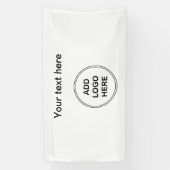 Modèle personnalisé de bannière de logo pour petit (Verticale)