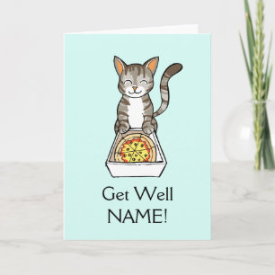 Modèle personnalisé de Get Well Soon Pizza Cat