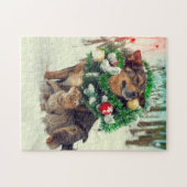 Modèle personnalisé de puzzle pour animaux (Horizontal)