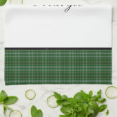 MODÈLE PERSONNALISÉ DE SERVIETTE DE MAIN DE PLAID (Plié)