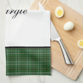 MODÈLE PERSONNALISÉ DE SERVIETTE DE MAIN DE PLAID (Quart Plié)