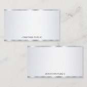 Modèle personnalisé élégant à l'apparence d'argent (Devant / Derrière)