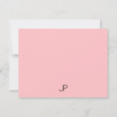 Modèle personnalisé élégant élégant Monogramme ros (Dos)