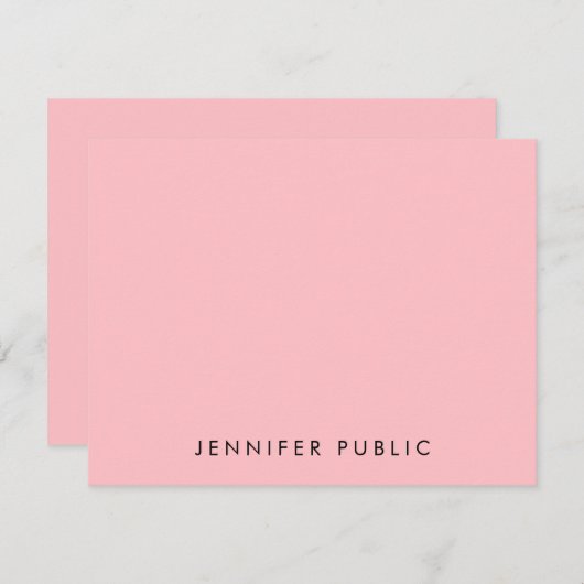 Modèle personnalisé élégant élégant Monogramme ros (Devant / Derrière)