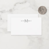 Modèle personnalisé moderne simple Monogramme init (Devant/Arrière en situation)