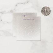 Modèle personnalisé Monogramme de script (Devant/Arrière en situation)