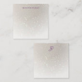 Modèle personnalisé Monogramme de script (Devant / Derrière)