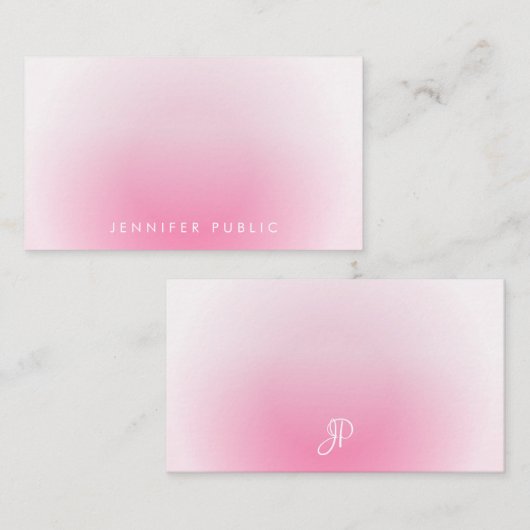 Modèle personnalisé monogramme de script main (Devant / Derrière)