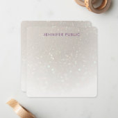 Modèle personnalisé monogramme manuscrit personnal (Devant/Arrière en situation)