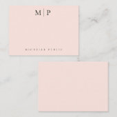 Modèle personnalisé tendance chic rose blush monog (Devant / Derrière)