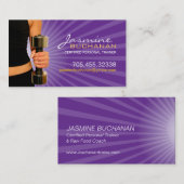 Modèle personnel de carte de visite d'entraîneur (Devant / Derrière)