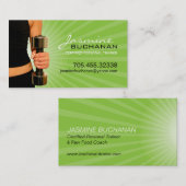 Modèle personnel de carte de visite d'entraîneur (Devant / Derrière)