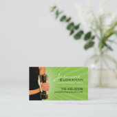 Modèle personnel de carte de visite d'entraîneur (Debout devant)