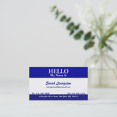 Modèle personnel du carte de visite 4 (Debout devant)