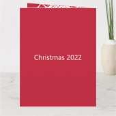 Modèle photo à partir de noms de famille Noël roug (Dos)