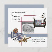 Modèle photo bébé de tous les sports (Devant / Derrière)