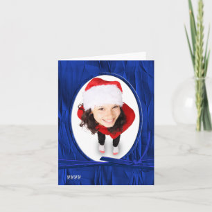 Modèle photo - Crumplé Cobalt Bleu Noël