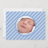 Modèle photo de carte faire-part de naissance Mono (Dos)