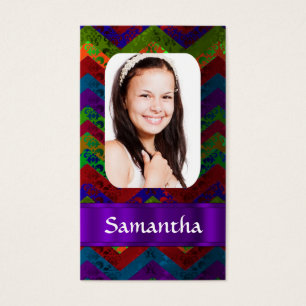 Modèle photo de chevron coloré