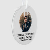 Modèle photo de cookie de Noël moderne personnalis (devant)