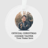 Modèle photo de cookie de Noël moderne personnalis (devant)