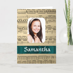 Modèle photo de feuille de musique