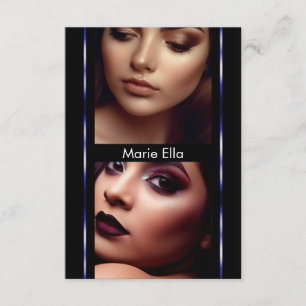 Modèle photo de la carte Comp Modèle Noir Moderne