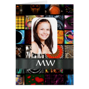 Modèle photo de motif de collage