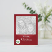 Modèle photo de Noël Holly Button (Debout devant)