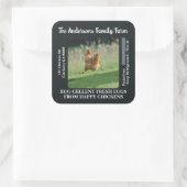 Modèle photo de poulet Étiquette carton d'oeuf per (Sac)