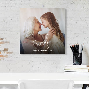 Modèle photo de script de calligraphie familiale