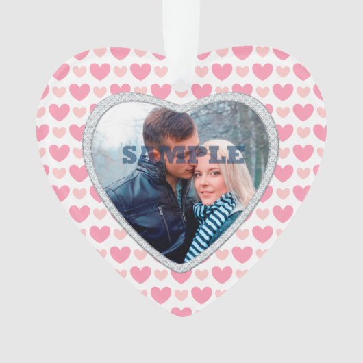 Modèle photo des Coeurs roses Faux Diamond (devant)