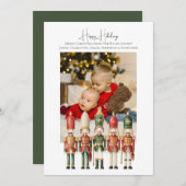 Modèle photo des soldats en bois de Noël (Devant / Derrière)