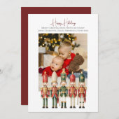 Modèle photo des soldats en bois de Noël (Devant / Derrière)