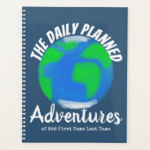 Modèle photo Editable Blue Comic Book Monogramme (Devant)