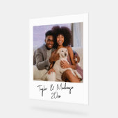 Modèle photo et texte manuscrit Personnalisé (Angle)